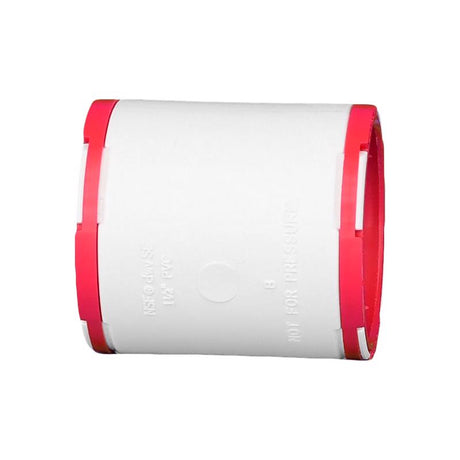 Charlotte Pipe ConnecTite Schedule 40 1-1/2 in. Hub X 1-1/2 in. D Hub PVC Coupling 1 pk