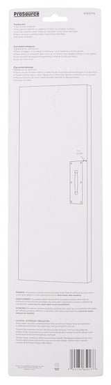 ProSource 32239TNB-PS Door Pull Plate, 3-1/2 in W, 15 in D, 1-5/8 in H, Aluminum, Satin Nickel