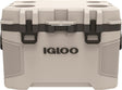 Igloo Trailmate Series 0050215 Cool Box, 50 qt Cooler, Polyethylene/Polypropylene, BoneObsidian Gray