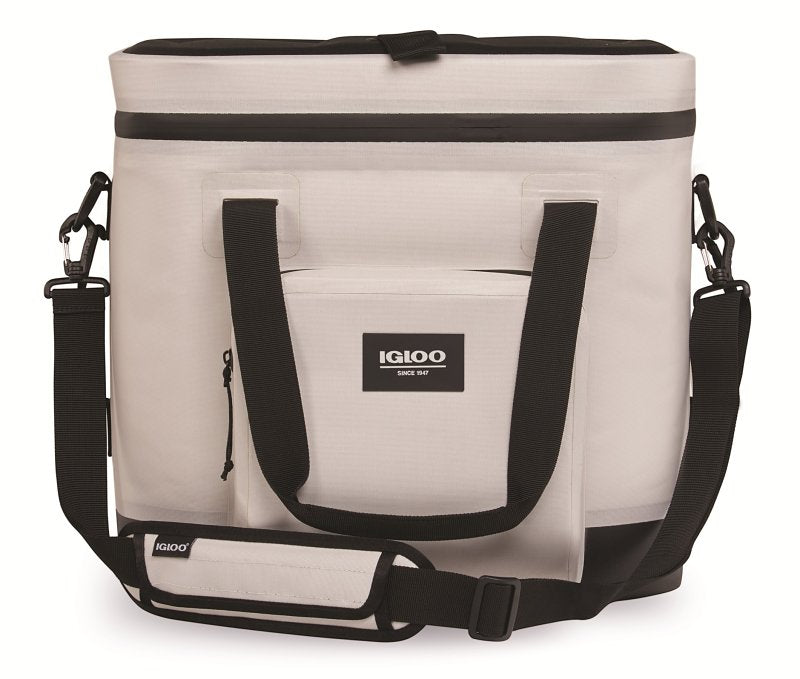 Igloo Trailmate Series 0062204 Heavy-Duty Cool Bag, 31 cm L, 44.5 cm W, 30 qt, EVA/HDPE/Polyester, Bone, Zipper