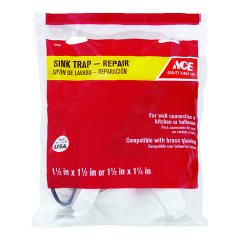 Ace 1-1/2 in. D Plastic Sink Trap