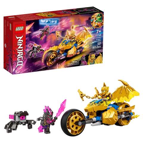 LEGO 71768 Ninjago Jay's Golden Dragon Motor Bike Multicolored 137 pc