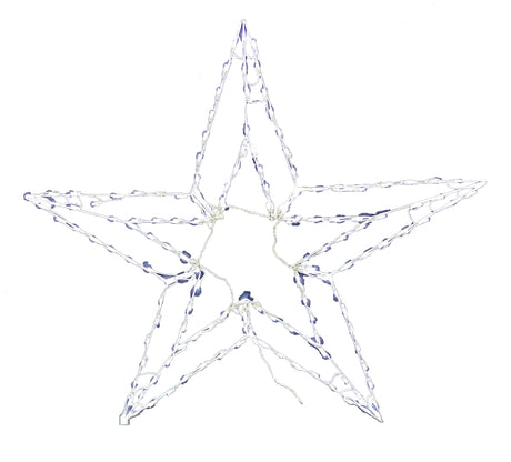 Hometown Holidays 60402 Star Ornament, 50 in H, String Light Bulb, Metal and Plastic, Cool White