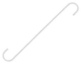 Landscapers Select GB0133L Extender S-Hook, 12 in H, Steel, White, Hanging Mounting
