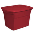 Sterilite 18 gal Red Storage Tote 15.63 in. H X 17.63 in. W X 23.5 in. D, Pack of 8