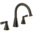 Moen Banbury Series 86924BRB Tub Faucet, 2-Handle, Lever Handle, Mediterranean Bronze
