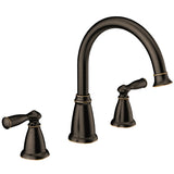Moen Banbury Series 86924BRB Tub Faucet, 2-Handle, Lever Handle, Mediterranean Bronze
