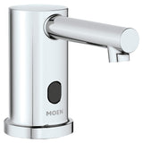 Moen M-Power Align 8560 Electronic Foam Soap Dispenser, 1-Hole, Cast Brass, Chrome, Deck Mount