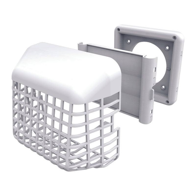 Ace White Plastic Dryer Vent Hood, Pack of 12