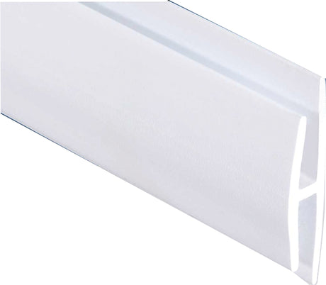 WallTuf 9020801 Divider Moulding, 8 ft L Actual, Vinyl, White
