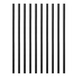 Maine Ornamental 74698 Baluster, 3/4 in Dia, 26 in L, Round, Aluminum, Black, Powder-Coated