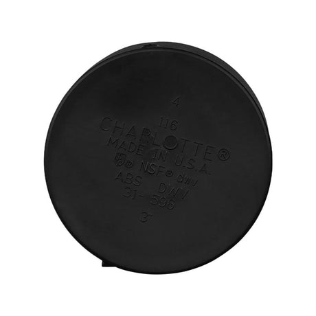 Charlotte Pipe 3 in. ABS Cap 1 pk