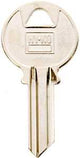 Hy-Ko 11010Y220 Key Blank, Brass, Nickel, For: Yale Cabinet, House Locks and Padlocks, Y220 Key Number, Pack of 10