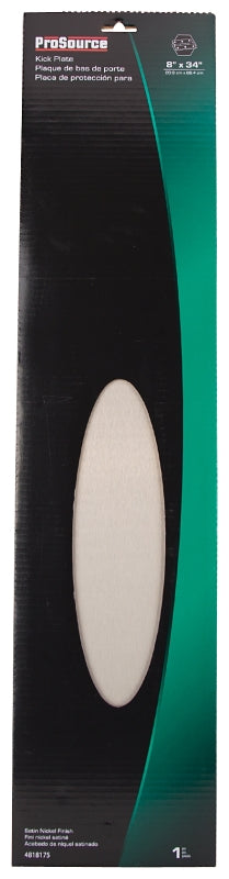 ProSource 32293TND-PS Kick Plate, 34 in L, 8 in W, Aluminum