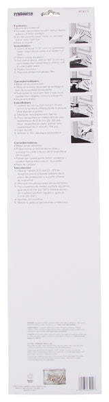 ProSource 32293TND-PS Kick Plate, 34 in L, 8 in W, Aluminum