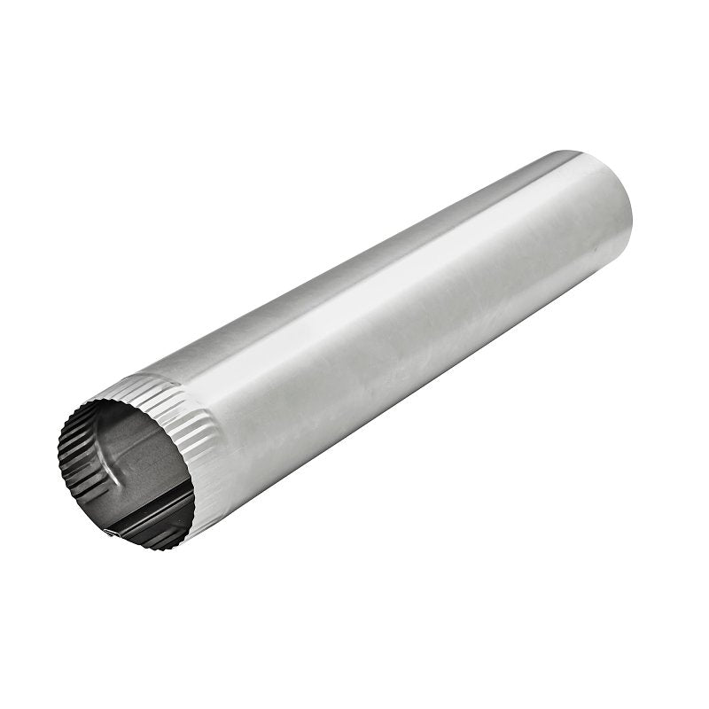 Lambro 427 Snap Lock Pipe, 4 in Dia, 60 in L, Aluminum