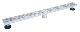 B&K Polished Chrome Stainless Steel Linear Shower Drain