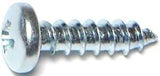 Midwest Fastener 03249 Screw, #10 Thread, Coarse Thread, Pan Head, Phillips Drive, Self-Tapping, Sharp Point, 100/PK