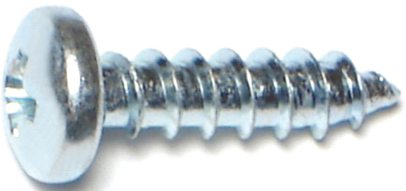 Midwest Fastener 03249 Screw, #10 Thread, Coarse Thread, Pan Head, Phillips Drive, Self-Tapping, Sharp Point, 100/PK