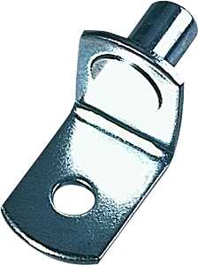 Knape & Vogt 346 ANO Shelf Support Pin, Specifications: 1/4 in Dia x 3/8 in L Pin, Anochrome, Steel, Pack of 100