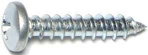 Midwest Fastener 03250 Screw, #10 Thread, Coarse Thread, Pan Head, Phillips Drive, Self-Tapping, Steel, 100/PK