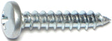 Midwest Fastener 03250 Screw, #10 Thread, Coarse Thread, Pan Head, Phillips Drive, Self-Tapping, Steel, 100/PK