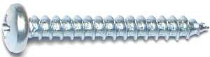 Midwest Fastener 03252 Screw, #10 Thread, Coarse Thread, Pan Head, Phillips Drive,Sharp Point, Steel, 100/PK