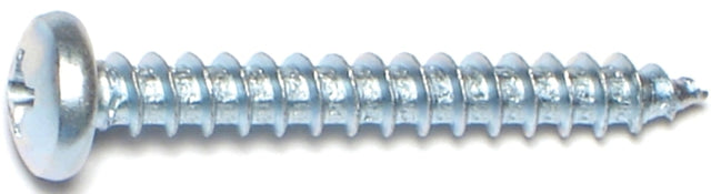 Midwest Fastener 03252 Screw, #10 Thread, Coarse Thread, Pan Head, Phillips Drive,Sharp Point, Steel, 100/PK