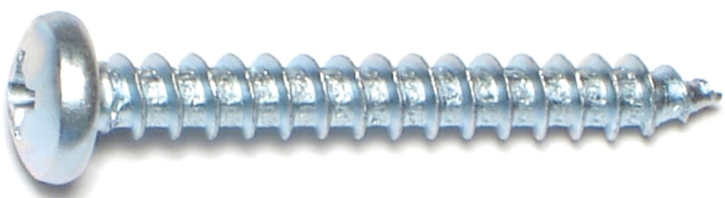 Midwest Fastener 03252 Screw, #10 Thread, Coarse Thread, Pan Head, Phillips Drive,Sharp Point, Steel, 100/PK