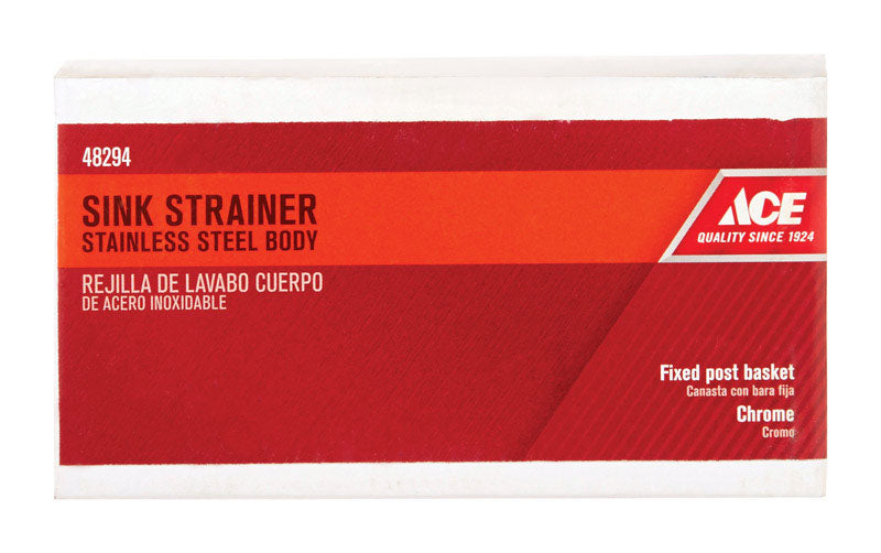 Ace 3-1/2 in. D Stainless Steel Sink Strainer