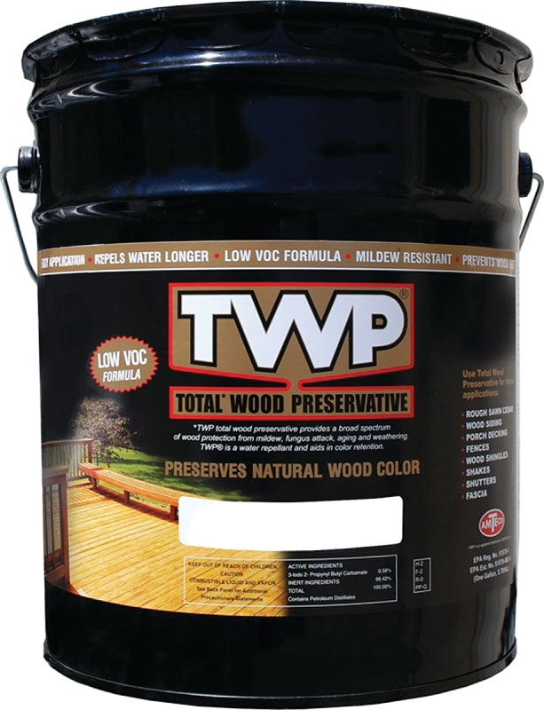 TWP 1500 Series TWP-1515-5 Stain and Wood Preservative, Honeytone, Liquid, 5 gal