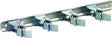 Crawford SG4 Tool Storage Clip Bar, 4-Compartment, Steel