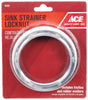 Ace 3-1/2 in. D Stainless Steel Strainer Locknut, Pack of 5