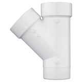 Charlotte Pipe Schedule 40 3 in. Hub X 3 in. D Hub PVC Street Wye 1 pk