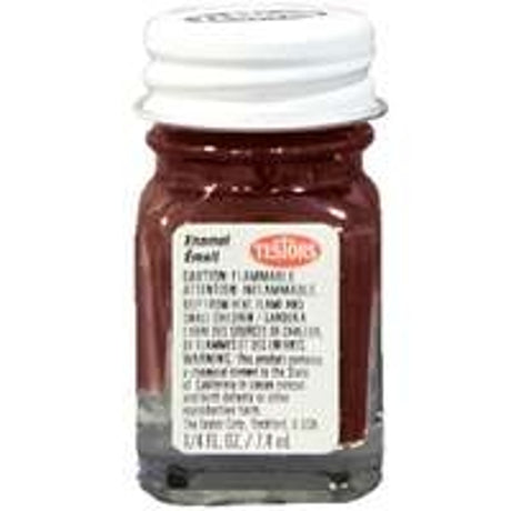 Testors 1140TT Enamel Paint, Gloss, Brown, 0.25 oz, Bottle