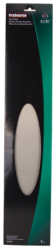 ProSource 32303TND-PS Kick Plate, 30 in L, 6 in W, Aluminum