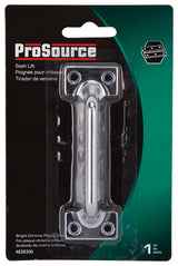 ProSource 20902CHB-PS Sash Lift, 3-7/8 in L Handle, Zinc, Chrome