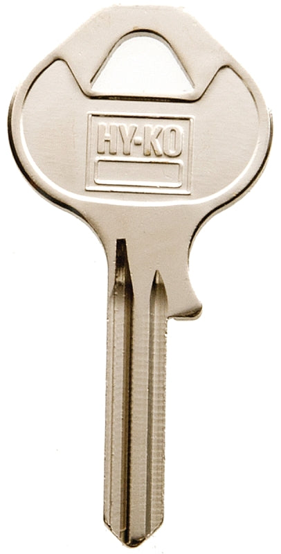 Hy-Ko 11010M17 Key Blank, Brass, Nickel, For: Master Vehicle Locks, M17 Key Number, Pack of 10