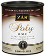 ZAR 36112 Polyurethane, Semi-Gloss, Liquid, Milky Clear, 1 qt, Can, Pack of 4