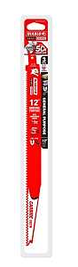 Diablo DS1209CGP3 Series Reciprocating Saw Blade, Applicable Materials: Metal, Wood, 12 in L, 6/9 TPI, 3/PK