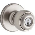 Kwikset 400P 15 6AL RCS Entry Knob, Ball, Polo, Satin Nickel, Zinc, KW1 Keyway, Re-Key Technology: Smartkey, 3 Grade