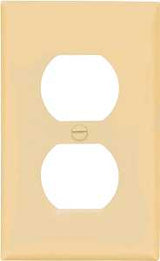 Eaton Wiring Devices BP5132V Wallplate, 4-1/2 in L, 2-3/4 in W, 1 -Gang, Nylon, Ivory, High-Gloss, Flush Mounting, Pack of 5