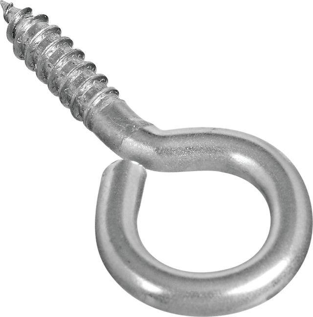 National Hardware 2016BC Series N220-467 Screw Eye, #4, 0.94 in L Thread, 2.19 in OAL, Stainless Steel, Pack of 20