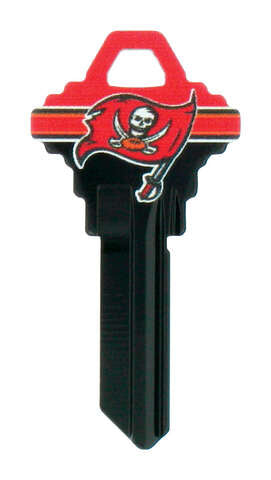 HILLMAN NFL Tampa Bay Buccaneers House/Office Key Blank 68 SC1 Single For Schlage Locks, Pack of 6