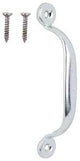 ProSource LR-008-PS Door Pull, 3/4 in W, 4-3/4 in D, 1-3/16 in H, Steel, Zinc Plated