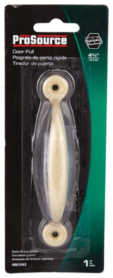 ProSource 20914SBB-PS Door Pull, 3/4 in W, 4-3/4 in D, 1-3/16 in H, Steel, Satin Brass