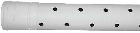 ADS 3520010 Triple-Wall Pipe, 10 ft L, Bell x Spigot, White
