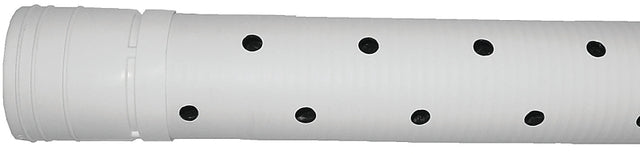 ADS 3520010 Triple-Wall Pipe, 10 ft L, Bell x Spigot, White