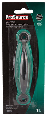 ProSource 20914PKB-PS Door Pull, 3/4 in W, 4-3/4 in D, 1-3/16 in H, Steel, Black