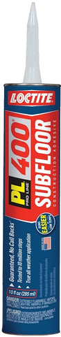 Loctite 1652275 Construction Adhesive, Light Tan, 10 fl-oz Cartridge, Pack of 12